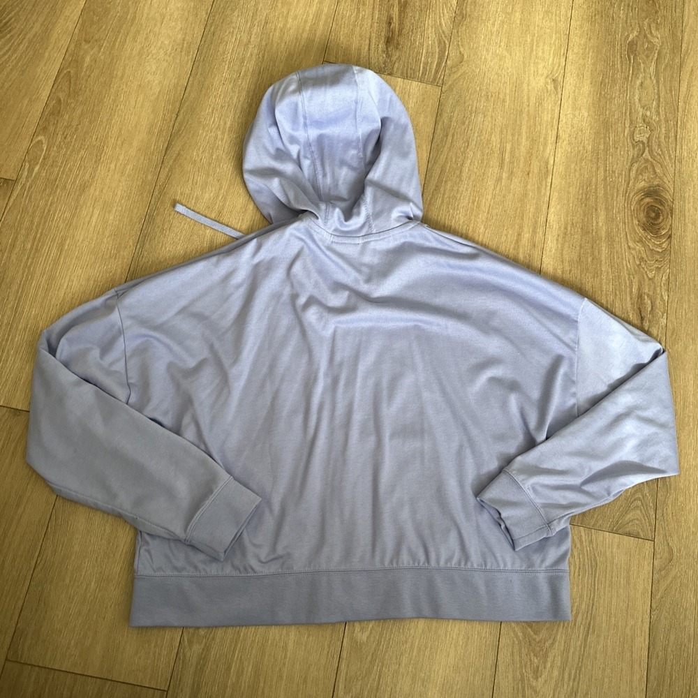 Nike Women's Full Zip Hoodie Standard Fit Lilac Logo Large NWT Gym Pilates - Picture 7 of 8